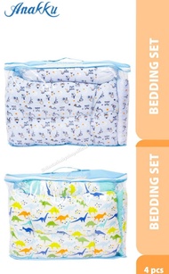 HOT ITEM!! Anakku Baby Bedding Set 4 in 1 Dimple Mattress+ Pillow + Bolster Set - Set Tilam Katil Bayi
