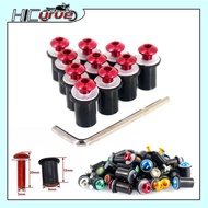 For KAWASAKI Z750 Z900 Z1000 Z800 Z650 Z1000SX Z900RS 5mm 10PCS motorcycle Windscreen Windshield Scr