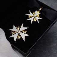 East Line จําลอง 2024-1 เยรูซาเล็ม Saint John Badge โรงพยาบาลอัศวิน Commander Cross Award เหรียญสะสม