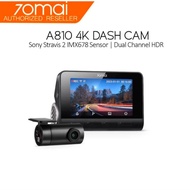 70mai A810 Dash Cam 4K UHD Sony STARVIS 2 IMX678 Dual Channel HDR ADAS GPS