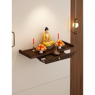 Wall-mounted Buddhist altar shelf, cabinet for placing the God of Wealth, bracket for Guanyin altar,