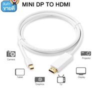 Mini DP TO HDMI 1.8 M/6FT สำหรับ Thunderbolt DisplayPort Mini Display PORT MINI อะแดปเตอร์แปลงสายเคเ