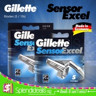 (OFFER) GILLETTE RAZOR BLADES - GILLETTE SENSOR EXCEL 5S | 10S  - HAIR TRIMMER | HAIR SHAVERS | HAIR