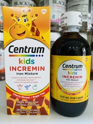 Siro Cho Trẻ Biếng Ăn Centrum Kids Incremin Iron Mixture Của Úc 200Ml