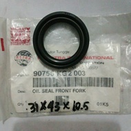 Oil seal sil shockbreaker dpn ori NOS 90756 KG2 003 ukuran 31x43x10.5