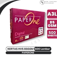 PaperOne A3L 85gr Digital HVS Paper 1 Ream (500 sheets) Photocopy Paper