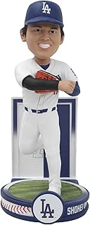 FOCO Shohei Ohtani (LA Dodgers) (White Jersey Pitching) Banner Series MLB Bobblehead
