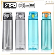 900ML Relax Tritan BPA Free Push Button Lid Water Bottle Tumbler Botol Air BPA Free 水罐 - D7809