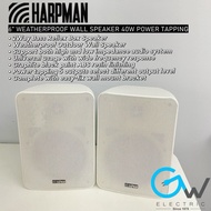 (1 Pair) 6" 40W  Harpman WS664SP/W Weather Proof Wall Speaker With Power Tapping