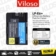 Viloso Canon LP-E6+ Battery Pack for Canon EOS R7/ EOS R6 Mark II/ EOS R5/ EOS R/ 90D/ 6D Mark II / 