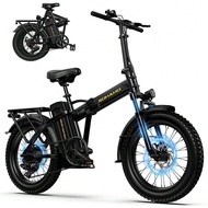 H3 Electric Bike For Adults, 750W Brushless Motor Foldable Ebike 19mph, 48V 15AH, 40/60Miles Range E