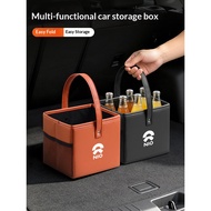 For NIO ES6 ES7 ES8 ET5 ET7 ET9 EC6 EC7 Car Trash Car Leather Folding Interior Storage Bag Accessory