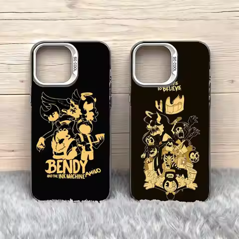 B-Bendy The Ink M-Machines Phone Case Colorful Plated Anti-slip Anti-fingerprint Protector for I Pho