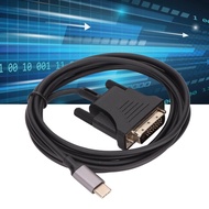 sunnyhousess USB C 3.1 to DVI Cable 190cm/74.8in Clear Stable Type Adapter for MacBook TV Smartphone