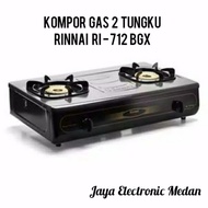 [✅Garansi] Rinnai Kompor Gas 2 Tungku Jumbo Ri - 712 Bgx