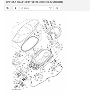 B6HF478E0000 Genuine YAMAHA Seat Unlock Cable