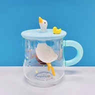 🦆絕版韓國鴨仔玻璃杯🍀  🪷$380 🐠絕版香港現貨🍋  🍧Starbucks Korea Limited duck glass  mug  🪼 duck, duckling, and pond te