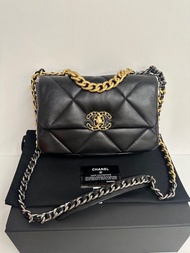 Chanel 19 small mini flap bag classic flap