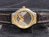 OMEGA Watch 女庄亞米茄De Ville Symbol 18K黄金錶圈太陽Symbol錶面連原廠錶帶及鉤23mm