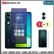 Vivo YZ9S 5G 3-in-1 Tempered Ceramic Package Y04 Matte BLUE LIGHT/ + Camera + Garskin