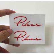 Element Pikes Handwriting Bicycle Sticker