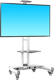 Home Office Universal TV Stand Mobile TV Stand with Wheels 32/40/42/43/49/50/55/60/65 Inch Flat Screen TV Floor Stand for Tradeshows/Office/Gyms/Bedroom