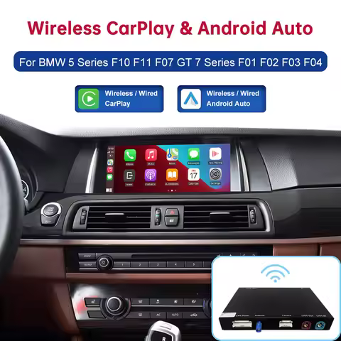 CN Wireless Android Auto For BMW Car 5 7 Series F10 F11 F07 GT F01 F02 F03 F04 CIC NBT EVO Carplay I