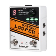 aoke ammoon STEREO LOOPER Loop Record Guitar Effect Pedal 10 Independent Loops  Max 10min Recording 
