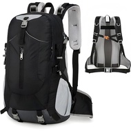 Balo du lịch 40L chuyên phượt đường dài siêu nhẹ Noir Trekking Travel Backpack 40L (Đen phối Xám) ️🔰