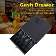 Store Cash Register Machine Cash Drawer Heavy Duty Tray Cash Box 4 Bills 5 Coins for Epson Star POS 