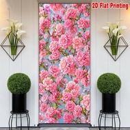 1pc, 2d flat printing Durable Banner Decoration 70.9x 35.4in party banner Spring Blooming Flowers(1)