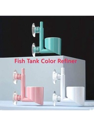 1入組魚缸納米氣泡石氣泡板，附靜音空氣調節器，適用於水族箱水生植物