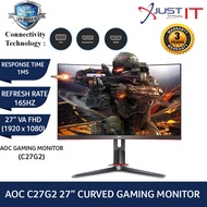 AOC C27G2 (165HZ) / C27G1 (144HZ)  27" 165HZ 1MS CURVE FHD ADAPTIVE SYNC GAMING MONITOR