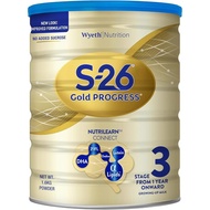 (Dented tin)Wyeth Nutrition S-26 Stage 3 Progress GOLD Toddler Milk Formula