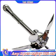 In stoick-Inflatable Boat 316 Stainless Steel Iron Metal Anchor for Boat Kayak Dinghy Raft Fishing Boat Kayak 0.7Kg