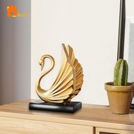 [Nanaaaa] Swan Figurine Collectible Statue for Bedroom Bookshelf Home Decoration