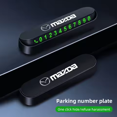 1Pcs For Mazda 2 3 6 5 Atenza CX3 CX5 MX5 CX7 Axela CX30 CX90 Hidden Noctilucent Car Stop Card Tempo