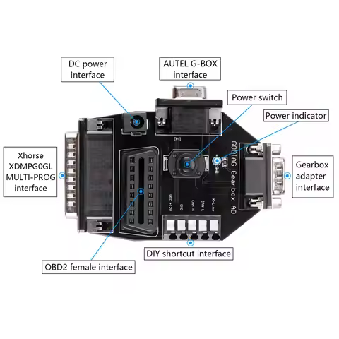 GODIAG Gearbox Cable 8-in-1 Set for V-A-G for DL501/VL300/ VL381/ DQ250/ DQ381/DQ500/ DQ380 / V30/ D