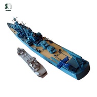 Sunnimix Naval Ship Toy Set Model Warships Ship Kits Ship Gift Papercraft Toy for Kids Adults for Ad