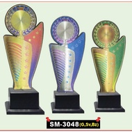 COLORFUL STAND MEDAL WITH LOGO STICKER & BASE 2B