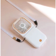YOOGOO Kipas Angin Mini Portable Fan 3 kecepatan angin handheld folding outdoor lazy hanging neck fan 5000mah mobile powerbank USB rechargeble kipas angin kecil