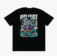 Kaos Way Skate Black/Kaos Keren/Kaos Terbaru/Kaos Distro