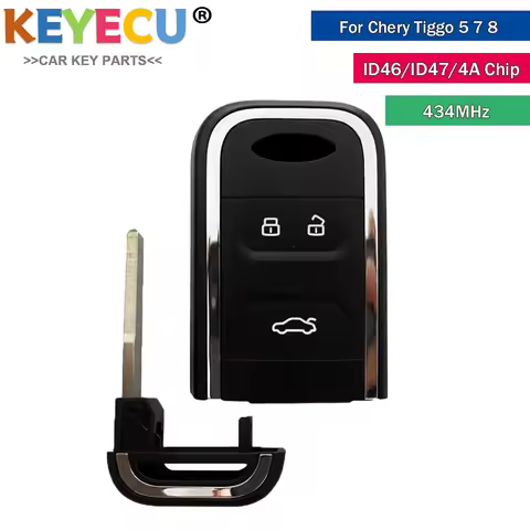 Aftermarket Smart Car Key for Chery Tiggo 5 Tiggo 7 Tiggo 8 Arrizo remote key 3 buttons 434MHZ id46 