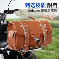 Factory Direct Supply 2024 New Style Motorcycle Rear Trunk Bag Victoria Ginger Gomon Pedal Rear Seat Battery Car Retro Bag Universal Shelf Bag Motorcycle Storage Box Motorcycle Storage Box Motorcycle Waterproof Box