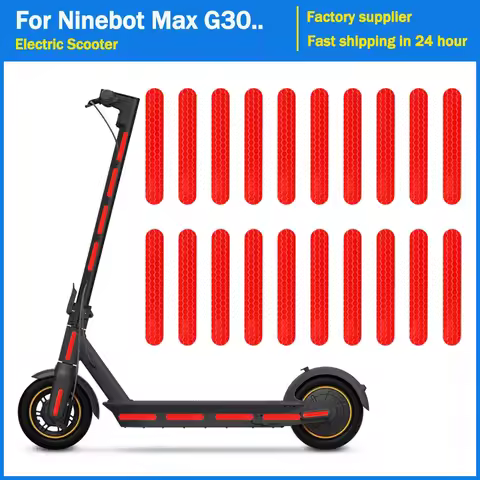 20PCS Reflective Stickers PVC for Segway Ninebot Max G30 G30D Xiaomi M365 PRO 1S Pro2 Electric Scoot