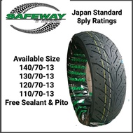 ⚘Safeway Tire Japan Standard 8ply ratings Free Tire Sealant &amp;  Pito❉
