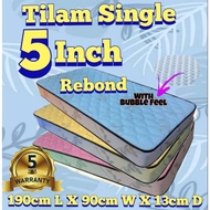 (warranty 5 years) Tilam Single Rebond 5 Inch, Tilam bujang 5 inch Yang berkualiti