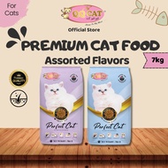 QQ Pet Perfect Nourish & Beautify Fur Cat Food Makanan Kucing - Chicken/Tuna/Ocean Fish (7kg)