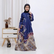 Gamis Batik Anak Perempuan Baju Muslim Syari Anak Cewek Umur 2 Sampai 12 Tahun Anak I