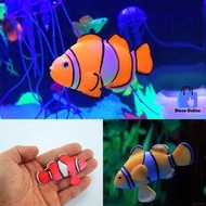 Artificial Fish Glow In Dark Clown Fish Aquarium Decoration Simulation Fish Tank Deco Fake Fish